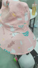 亨凱利兒童防曬帽防紫外線寶寶遮陽太陽帽男童女童夏沙灘帽子大帽檐粉 曬單實(shí)拍圖