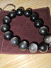 石玥珠寶精品16mm銀眼天然黑曜石手串本命年轉(zhuǎn)運(yùn)珠水晶手鏈男女士款禮物 曬單實(shí)拍圖