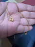 周六福（ZLF）七夕禮物  黃金吊墜女款足金999皇冠掛墜金項(xiàng)鏈心型尾鏈 計(jì)價(jià) 42+2cm尾鏈 - 3.88g 曬單實(shí)拍圖