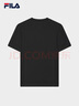 FILA 斐樂(lè )官方男女同款針織T恤2025年夏季純棉寬松休閑情侶短袖t恤 曬單實(shí)拍圖