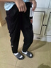 暇步士（Hush Puppies）童裝兒童褲子2025秋冬季新款保暖簡(jiǎn)約舒適休閑褲子 鉆石黑 170 cm 曬單實(shí)拍圖