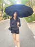 AILUKI日本自動(dòng)環(huán)扣雨傘加大加厚男士防風(fēng)加固暴雨專用女防曬太陽(yáng)傘防紫 (正向加固款)60骨全自動(dòng)-米白色 曬單實(shí)拍圖