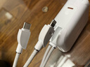 圖拉斯雙線充電寶【3C認證｜Mini小巧便捷】45W低溫快充10000毫安大容量可上飛機適用蘋果華為移動電源 【3C認證】白｜TypeC+Lightning雙線 雙線45W快充｜安心上飛機高鐵 曬單實拍圖