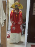 班達熊解雨臣cos服幼年盜墓筆記明制解語(yǔ)花cosplay古風(fēng)卡通周邊c服 解雨臣紅色立領(lǐng)衫+紅色3米裙擺+云肩 S 曬單實(shí)拍圖