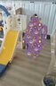 寶之軒滑滑梯室內2-10歲兒童玩具寶寶家用秋千小孩游樂(lè )園嬰兒生日禮物 滑梯秋千四合一（帶扶手） 曬單實(shí)拍圖