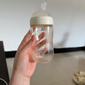 bebebus鉆光奶瓶3-6個月300ml新生兒寶寶ppsu偏心仿母乳防脹氣防嗆奶瓶 曬單實(shí)拍圖