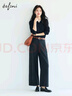 伊芙麗（eifini）蔣欣代言經(jīng)典POLO絞花套頭針織衫女2025秋新款休閑毛衫女 深藏青 POLO套頭衫 L 115-130斤 曬單實(shí)拍圖
