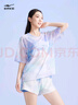 鴻星爾克（ERKE）泳衣女分體三件套海邊游泳潛水度假寬松大碼遮肉顯瘦泳裝溫泉 曬單實拍圖