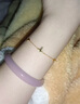 周六福18K黃金手鏈蝴蝶彩金手鏈生日禮物女C0713856 16+3cm 曬單實拍圖