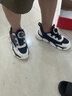 巴布豆（BOBDOG）童鞋男童運動鞋軟底透氣跑鞋兒童鞋雙網(wǎng)2025春秋季新款女童跑步鞋 深藍(lán) （春秋 雙網(wǎng)） 32 鞋內(nèi)長20.5cn 曬單實拍圖