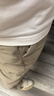 九牧王【三超三防】休閑褲男褲2025春夏新款男士輕戶外隨行褲防曬褲子 合體版+卡其+TB5EX10113 32 碼175/80A(2.46)尺82cm 曬單實(shí)拍圖