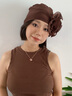 AGATHA 愛心小狗銀項(xiàng)鏈女士 七夕情人節(jié)生日禮物送女朋友老婆高級(jí)感吊墜 瑪瑙紅 曬單實(shí)拍圖