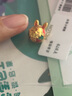 曼卡龍黃金足金小兔子轉運珠掛墜DIY路路通手鏈琺瑯鑲嵌送禮可愛(ài)定價(jià) 福韻小兔爺 0.41g 曬單實(shí)拍圖