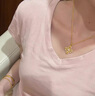 寓銀匠古法金包銀吊墜十字金剛杵女鑲鉆百搭高顏值四葉草吊墜送女友禮物 總重約15克 包金約1克 曬單實(shí)拍圖