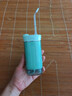 EFZQ沖牙器洗牙器便攜式水牙線家用電動牙結(jié)石 正畸專用神器 UV紫外線殺菌 七夕情人節(jié)禮物 綠翡 4支噴頭 曬單實拍圖