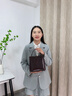 CALWAN KEODH水桶包包女包秋冬真皮手提大容量通勤斜挎送生日38女神節禮物 【酒咖色】輕奢時(shí)尚百搭簡(jiǎn)約三八3.8節送老婆媽媽 曬單實(shí)拍圖