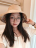 啄木鳥(niǎo)純棉雙面漁夫帽女夏季韓版遮臉大帽檐遮陽(yáng)帽防曬防紫外線(xiàn)太陽(yáng)帽子 雙面可戴花朵漁夫帽--卡其 均碼(56-58cm)贈送防風(fēng)繩 曬單實(shí)拍圖