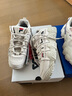 斐樂（FILA）FUSION 斐樂潮牌籃球鞋女鞋低幫籃球文化鞋復(fù)古休閑鞋老爹鞋 燕麥色-T12W941206AOM 37.5 曬單實(shí)拍圖
