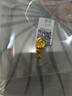Lossot本命年守護神足金馬生肖本命佛黃金吊墜3D金大勢至菩薩金鑲玉吊墜 曬單實(shí)拍圖