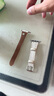 方哲品牌原裝適用蘋(píng)果applewatch9表帶s10/s9/s8小蠻腰輕奢真皮ultra3/2/1蘋(píng)果7/6/5代氣質(zhì)女款S11腕帶 【白色】山茶花小蠻腰 適用iwatch S10/S11【46MM表 曬單實(shí)拍圖