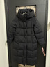 波司登25新款90鵝絨羽絨服女長(cháng)款經(jīng)典商務(wù)連帽寬松保暖外套B250244174 黑色8056 S 160/84A 體重約100-110斤 曬單實(shí)拍圖