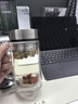 富光大容量高硼硅雙層玻璃杯帶茶隔加厚水杯子帶把泡茶杯辦公杯 曬單實拍圖