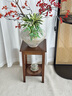 小匠材實(shí)木中式花臺(tái)陽(yáng)臺(tái)架子中古風(fēng)置物架落地式裝飾擺件客廳多層花架子 曬單實(shí)拍圖