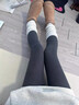 杰麗·莫克磨毛打底褲女秋冬外穿高腰螺紋棉感保暖褲緊身顯瘦百搭小腳褲子 中灰色 -磨毛 【適合15-25°】 L 【建議120-140斤穿】 曬單實(shí)拍圖