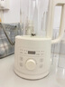 幸甚日本品牌破壁機家用全自動(dòng)靜新款輕音罩小型榨汁豆漿機家電輔食機料理機研磨機攪拌機 陶白色-1L（帶隔音罩） 曬單實(shí)拍圖