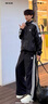 adidas情侶款復(fù)古風(fēng)梭織立領(lǐng)夾克外套男女阿迪達(dá)斯官方三葉草 亮白 M 曬單實拍圖