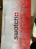 斯沃琪（Swatch）瑞士手表  無盡天藍開學(xué)季禮物雙日歷男女學(xué)生石英腕表 天藍色 34mm 曬單實拍圖
