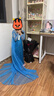 憶愛愛莎公主裙夏季冰雪奇緣女童連衣裙艾莎裙子拖地裙兒童節(jié)演出服 藍(lán)色亮片裙拖尾 120 (建議身高110-120cm) 曬單實(shí)拍圖