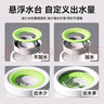 嬉皮狗狗碗不濕嘴懸浮水碗防濕嘴狗狗喝水器漂浮水盆飲水防打翻1200ml 曬單實(shí)拍圖