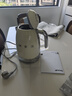 SMEG/斯麥格KLF04電熱水壺燒水壺1.7L大容量復古家用自動斷電保溫一體不銹鋼開水泡茶煮茶恒溫過濾水垢 1.7L 奶白色 曬單實拍圖