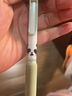 得力（deli）熊貓竹影系列按動中性筆 秒干墨水 0.5mmST頭學(xué)生刷題筆考試筆辦公簽字筆 黑色4支/盒SA393 曬單實拍圖