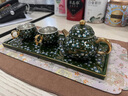 瀾春江銀山社鎏銀中式茶壺功夫茶具套裝銀茶杯一壺兩杯茶盤高檔伴手禮盒 鎏銀金銀花套裝 【高檔禮盒裝】 曬單實拍圖