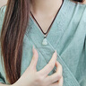 中國黃金福祿葫蘆和田玉吊墜轉運珠編織項鏈女2025新款生日禮物送女友老婆 和田玉葫蘆編繩項鏈-京速達 曬單實(shí)拍圖