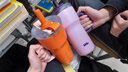 beneunder吸管保溫杯大容量女生高顏值杯子巨無霸冰霸杯保溫水杯 冰鹽藍(lán) 900ml 曬單實(shí)拍圖