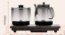 奧克斯（AUX）【匠心手作】全自動(dòng)上水燒水壺 電熱水壺 茶具消毒茶臺茶桌茶幾泡茶專(zhuān)用一體恒溫電茶爐316L不銹鋼 曬單實(shí)拍圖