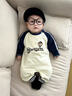 G. DUCKKIDS嬰兒衣服小熊連體衣開(kāi)春秋季裝新款男女寶寶超萌洋氣外出哈衣爬服 藏青色 80cm 曬單實(shí)拍圖