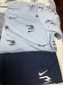 NIKE 3BRAND 耐克男女童短袖T恤+短褲2件套裝25夏季滿(mǎn)印兒童短袖套裝 天藍 150 /72 【建議身高140-152cm】 曬單實(shí)拍圖