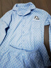 貓人兒童睡衣春秋女童開(kāi)衫長(cháng)袖家居服男孩中大童A類(lèi)保暖套裝 藍色 160 【建議145-155CM】 曬單實(shí)拍圖