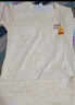 紫色花語【帶胸墊防尷尬】睡衣睡裙夏季女可外穿牛奶絲清涼家居服乳白色XL 曬單實拍圖