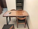 蓮花雨北歐小戶型長方形現(xiàn)代簡約餐桌椅組合客廳飯桌復古鐵藝實木餐桌 主圖顏色 單桌子140*70*75木板厚度5厘米 曬單實拍圖
