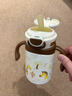 NEVS兒童保溫杯大寶寶直飲吸管水杯水壺上學(xué)專用幼兒園保溫杯350ml-紅 曬單實(shí)拍圖