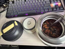 保溫飯盒燜燒杯上班族女帶飯不銹鋼餐盒便當盒超長(cháng)保溫提桶 奶牛喵喵白500ml【316L內膽】 曬單實(shí)拍圖