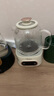 美的（Midea）花漾0膠水全玻璃全自動(dòng)養(yǎng)生壺 辦公室多功能煮茶壺 燒水壺恒溫電熱水壺煮茶器花茶壺1L YS10B101 曬單實(shí)拍圖