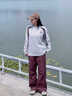 LAZY DAY TREND戶(hù)外拼色半拉鏈吸濕速干運動(dòng)長(cháng)袖T恤男防曬涼感抗菌短袖 淺云灰 L 曬單實(shí)拍圖