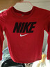 NIKE 耐克童裝男女童長(cháng)袖T恤+長(cháng)褲2件套2025春季兒童套裝 正黑色 120 /60 【建議身高110-116cm】 曬單實(shí)拍圖