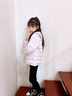 嘿小鵝三防新款兒童鵝絨服輕薄羽絨服男童女童中大童短款秋冬季薄款外套 淺紫 三防輕暖90白鵝絨 130 曬單實(shí)拍圖